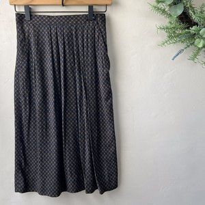 Jones New York Navy Blue Wrap Skirt